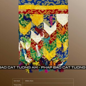 Rèm thêu gấm Nepal 5 tầng 5m x 45cm (MC02416)