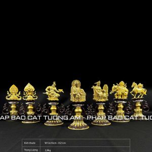 Thất Bảo Luân Vương đồng 21cm – Nâu vàng (MC03524NV)